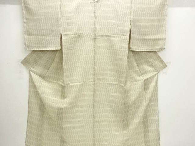 JAPANESE KIMONO / FOR SUMMER / SILK / TOKAMACHI TSUMUGI / WOVEN ABSTRACT TATEWAKU